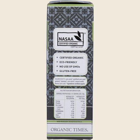 Organic Times Marshmallows Vanilla 100g Side
