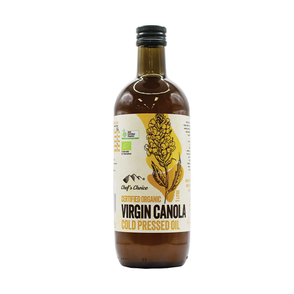 Chef's Choice Certified Organic Virgin Canola Cold Pressed Oil 1L