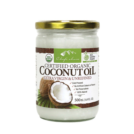Chef's Choice Organic Coconut Oil Extra Virgin & Unrefined 500mL
