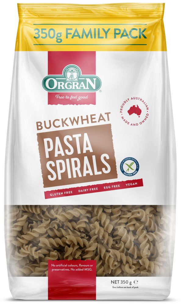 Orgran Gluten Free Buckwheat Pasta Spirals 350g
