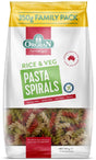 Orgran Pasta Rice & Veg Spirals Gluten Free 350g Front