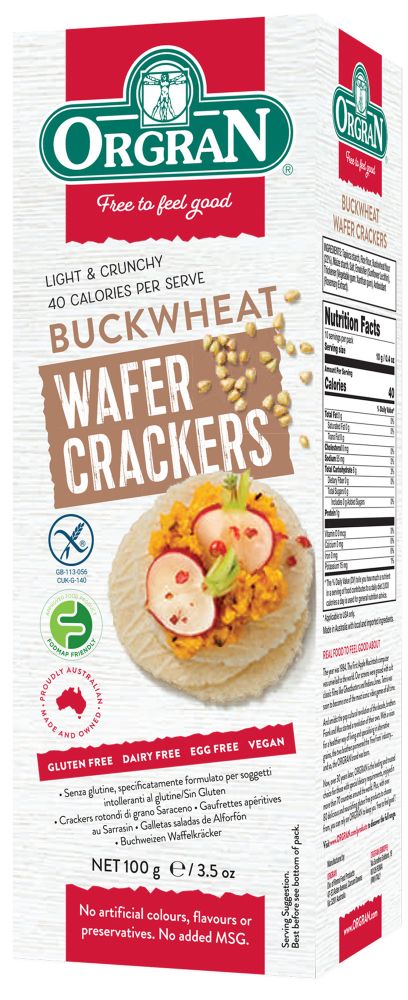 Orgran Gluten Free Crackers Buckwheat Wafer 100g