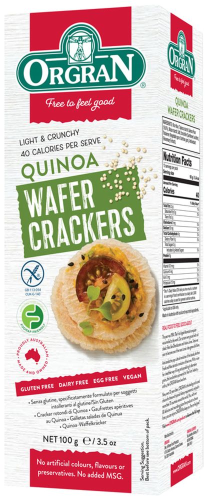 Orgran Gluten Free Crackers Quinoa Wafer 100g