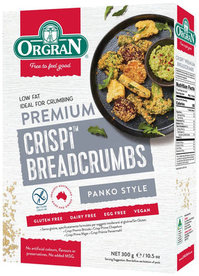 Orgran Crispi Premium Breadcrumbs 300g Front