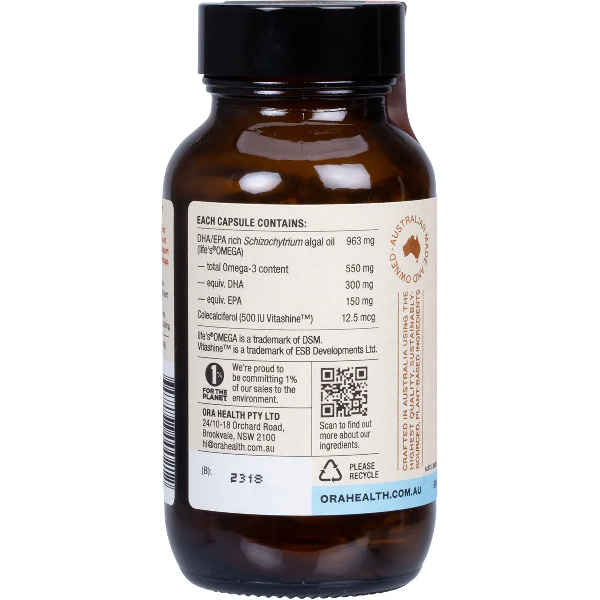 Ora Health Clean Omega D 60 Caps
