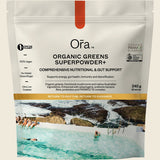 Ora Health Organic Greens Superpowder+ 240g front pouch