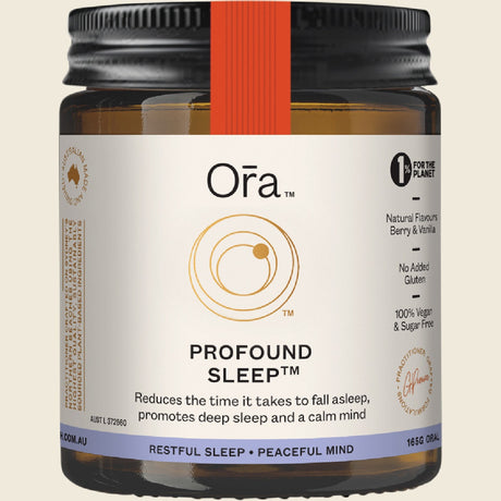 Ora Health Profound Sleep Powder 165g front bottle
