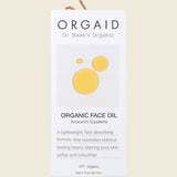 Orgaid Organic Face Oil Amaranth Squalene 30ml