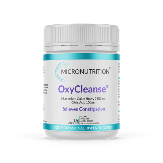 Micronutrition OxyCleanse 120 Vege Caps Front