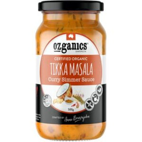 Ozganics Organic Tikka Missala Sauce Gluten Free 500g Front