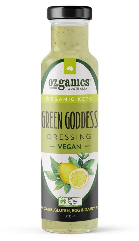 Ozganics Organic Green Goddess Dressing Gluten Free 250ml Front