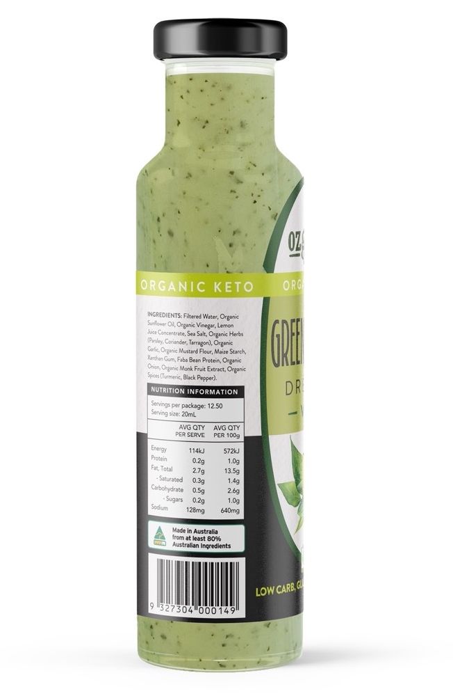 is green goddess dressing gluten free Ozganics Certified Organic 250ml – Organics on a Budget beyonce costume 15 Holiday Cocktail Dresses Color:Pistachio