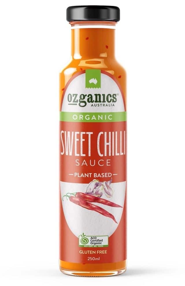 Ozganics Organic Sweet Chilli Sauce Gluten Free 250ml Front