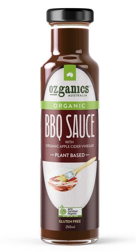 Ozganics Organic BBQ Sauce Gluten Free 250ml Front