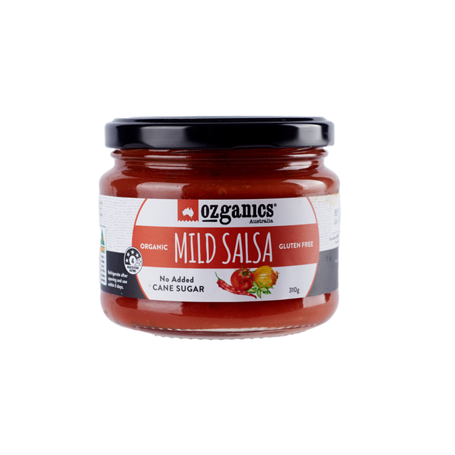 Ozganics Organic Salsa Mild Gluten Free 310g Front