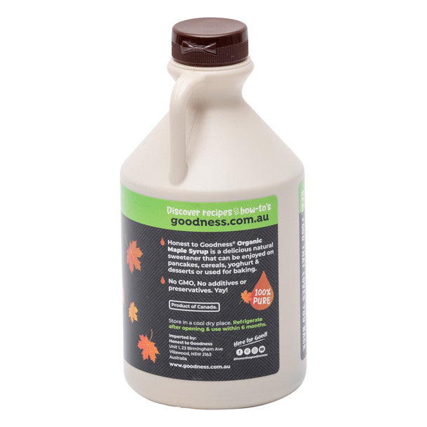 Honest To Goodness Organic Maple Syrup (Grade A) 1L