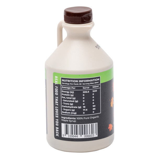 Honest To Goodness Organic Maple Syrup (Grade A) 1L