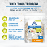 Gloriously Free Certified Organic Oats 500g additional infromation
