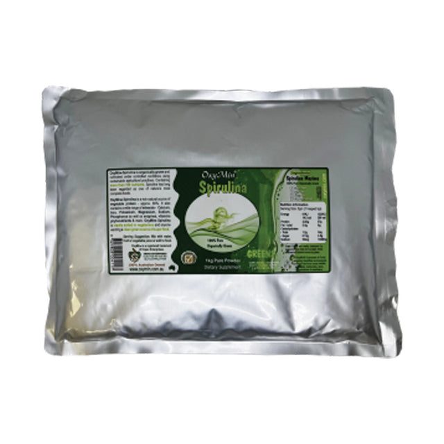 Oxymin Spirulina Organic 1kg front