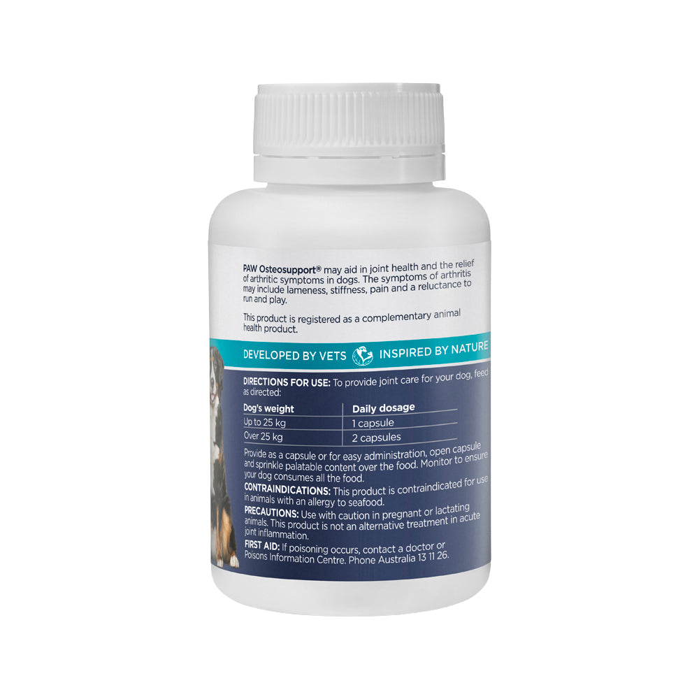 PAW Osteosupport Dogs 150 Capsules back