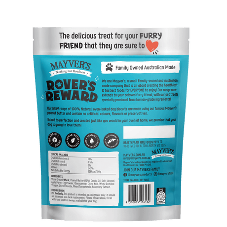 Mayver's Rover's Reward Dogs Peanut Butter Biscuits 250g x5