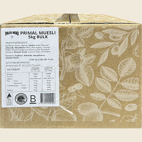 Paleo Hero Primal Muesli Bulk 5kg packaging