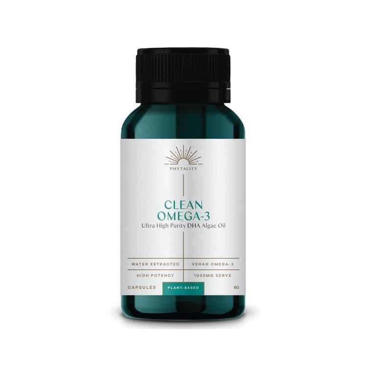 Phytality Nutrition Clean Omega-3 Vegan DHA Algae oil 500mg x 60 Vegan Capules