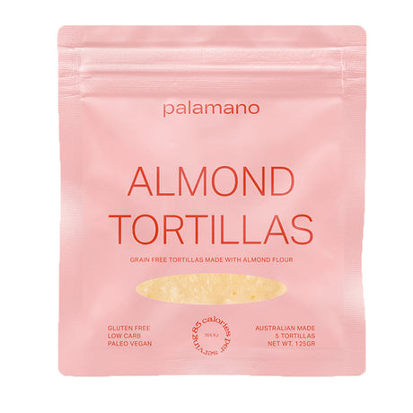 Palamano Almond Tortillas 125g x 5-pack Front
