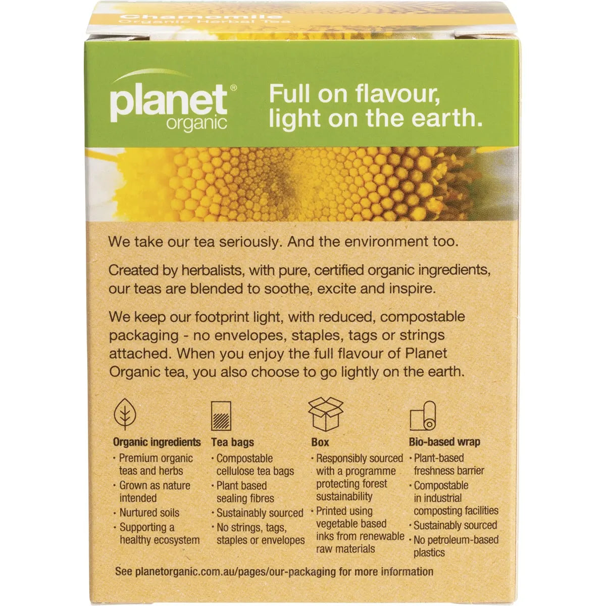 Planet Organic Organic Herbal Tea Chamomile x 25 Tea Bags