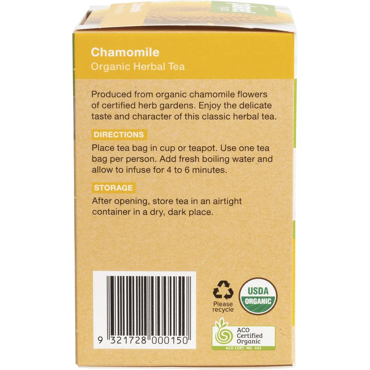 Planet Organic Organic Herbal Tea Chamomile x 25 Tea Bags