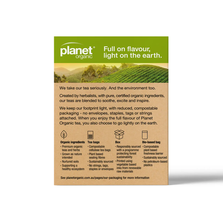 Planet Organic Earl Grey Tea x 25 Tea Bags Back