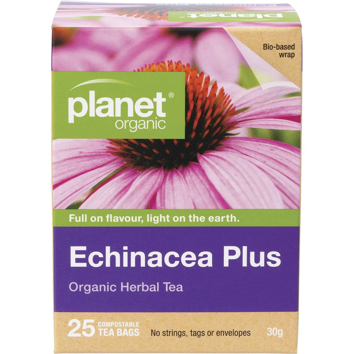 Planet Organic Organic Herbal Tea Echinacea Plus x 25 Tea Bags