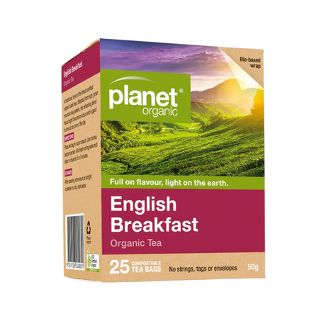 Planet Organic English Breakfast Tea x 25 Tea Bags