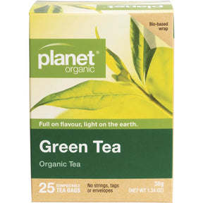 Planet Organic Green Tea x 25 Tea Bags