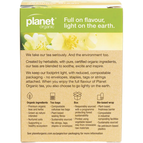 Planet Organic Organic Tea Jasmine Green x 25 Tea Bags