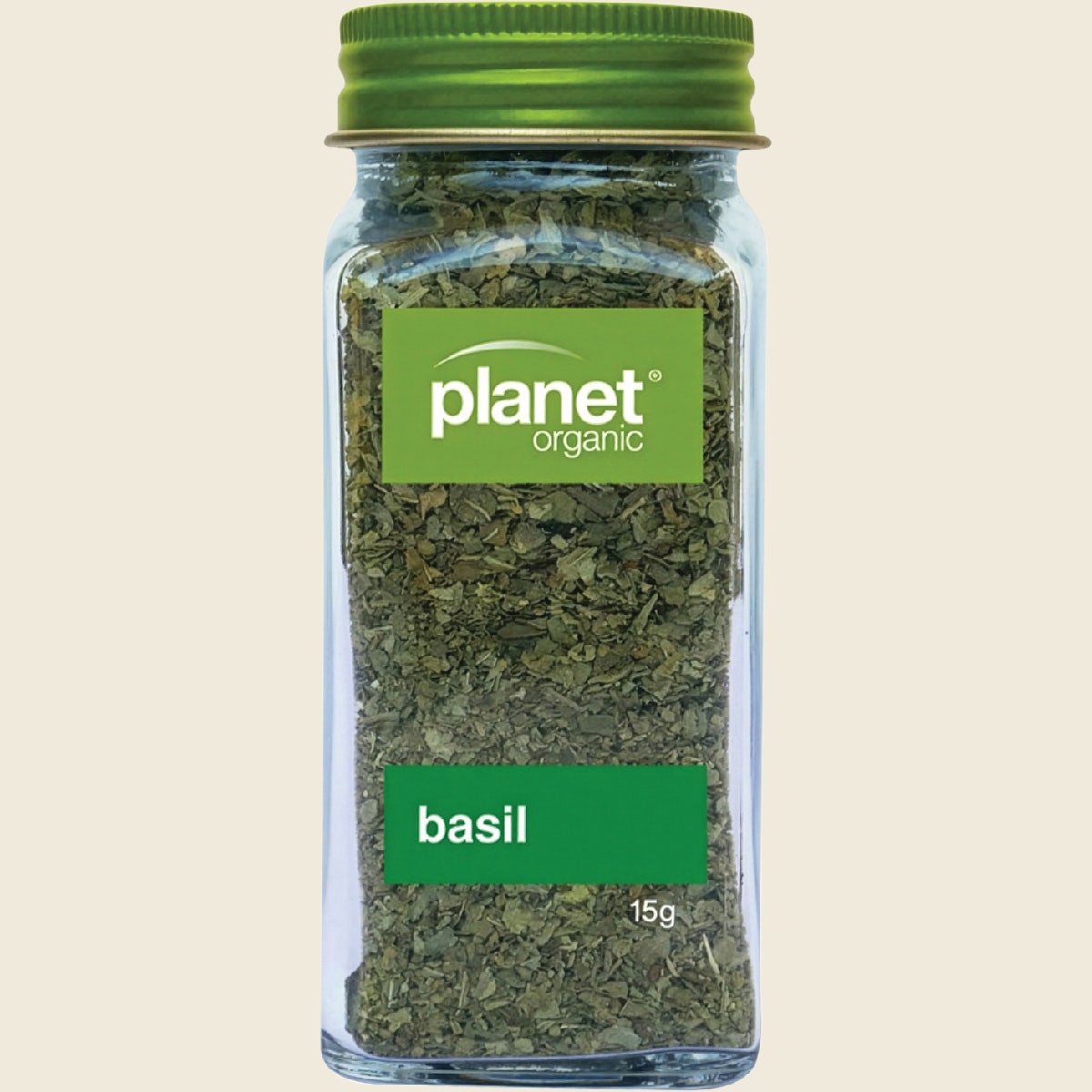 Planet Organic Certified Organic Basil 15g front packaging