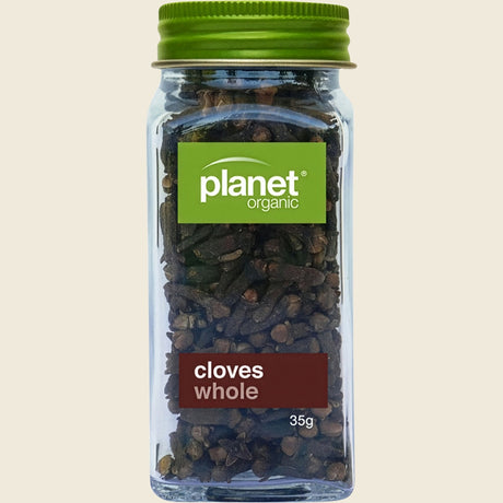 Planet Organic Certified Organic Whole Cloves 35g front
