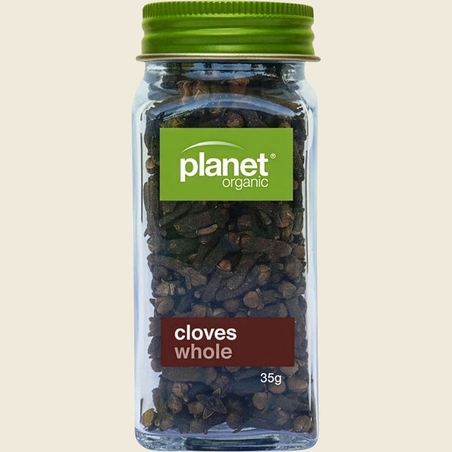 Planet Organic Certified Organic Whole Cloves 35g front