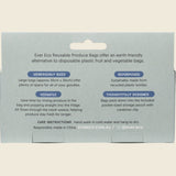 Ever Eco Reusable Fruit & Veg Bags + Storage Pouch - 4 pk