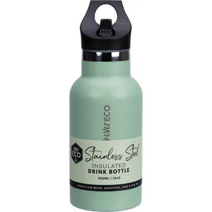 Ever Eco Insulated Stainless Steel Bottle Sip Lid 350ml - Sage