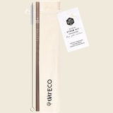Ever Eco On-The-Go Straight Stainless Steel Straw Kit - Rose Gold