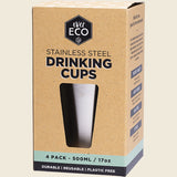 Ever Eco Stainless Steel Drinking Cups - 4 pack 4 x 500ml