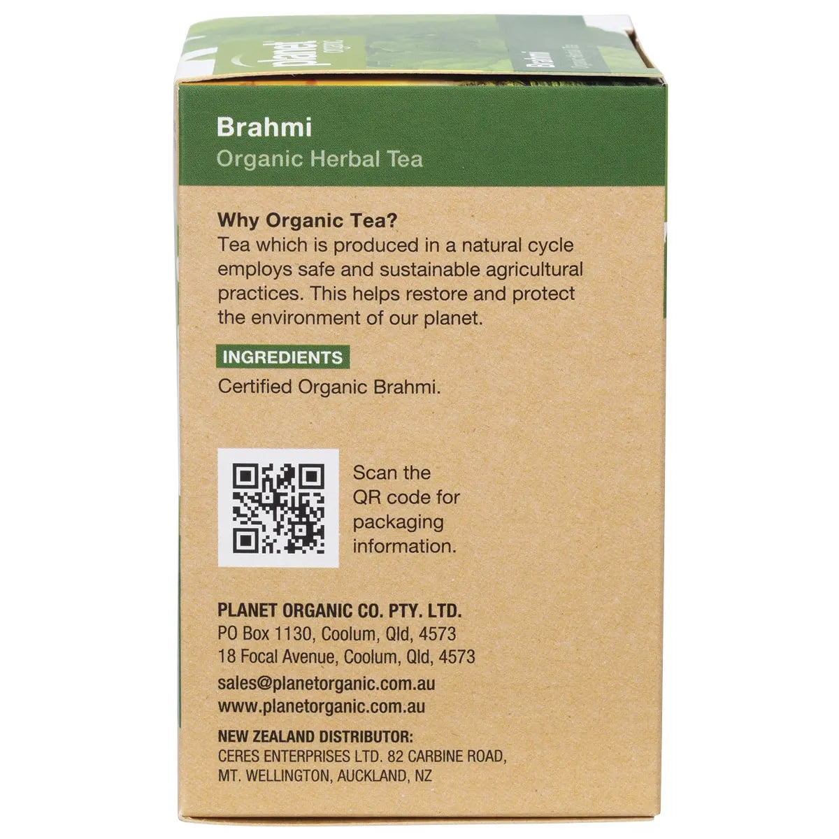 Planet Organic Organic Herbal Tea Brahmi x 25 Tea Bags