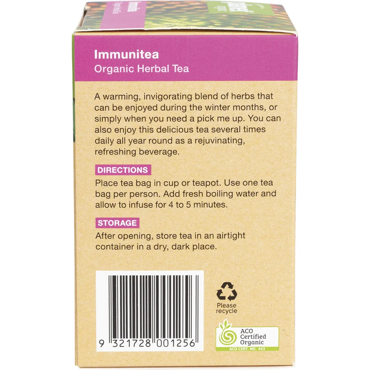 Planet Organic Organic Herbal Tea Immunitea x 25 Tea Bags