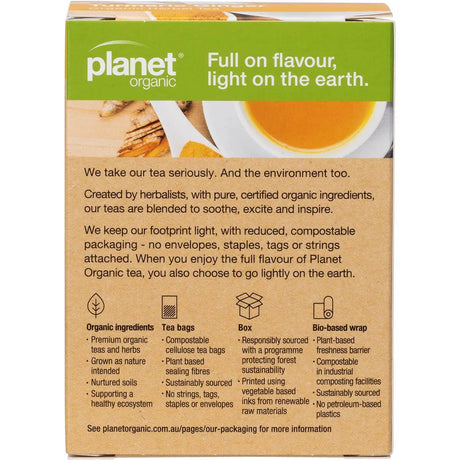 Planet Organic Organic Turmeric Ginger Tea x 25 Tea Bags