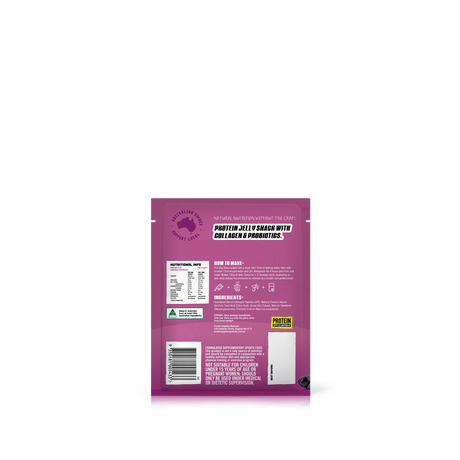 Protein Supplies Australia Protein Jelly with Collagen Grape 30g x 12
