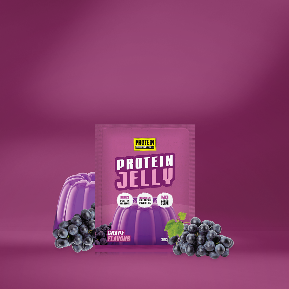 Protein Supplies Australia Protein Jelly with Collagen Grape 30g x 12