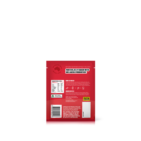 Protein Supplies Australia Jelly with Collagen Raspberry 30g x 12