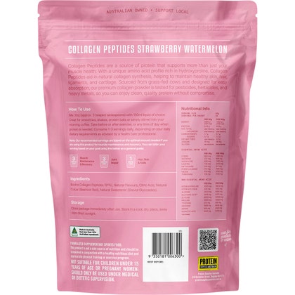 Protein Supplies Australia Collagen Peptides Strawberry Watermelon