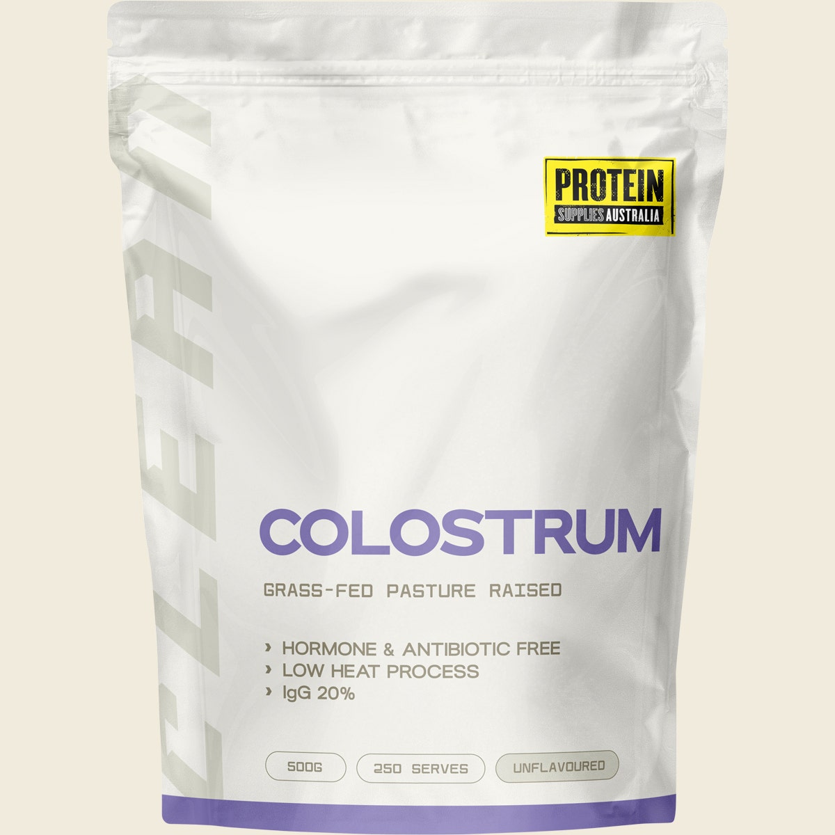 Protein Supplies Australia Pure Colostrum Powder 500g – front product image